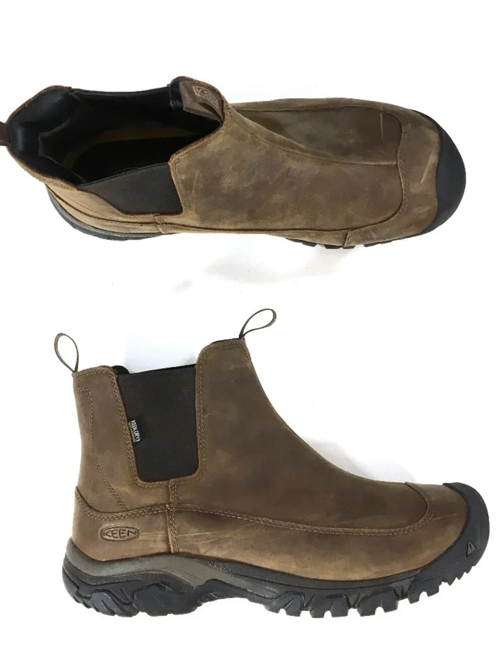 KEEN Anchorage III Waterproof Boots Mens Size 13 Brown Leather 1017790
